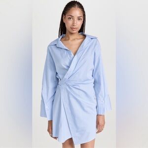 A.L.C. Light Blue Striped Men's Shirt